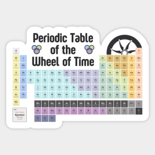 The Periodic Table of WoT Sticker